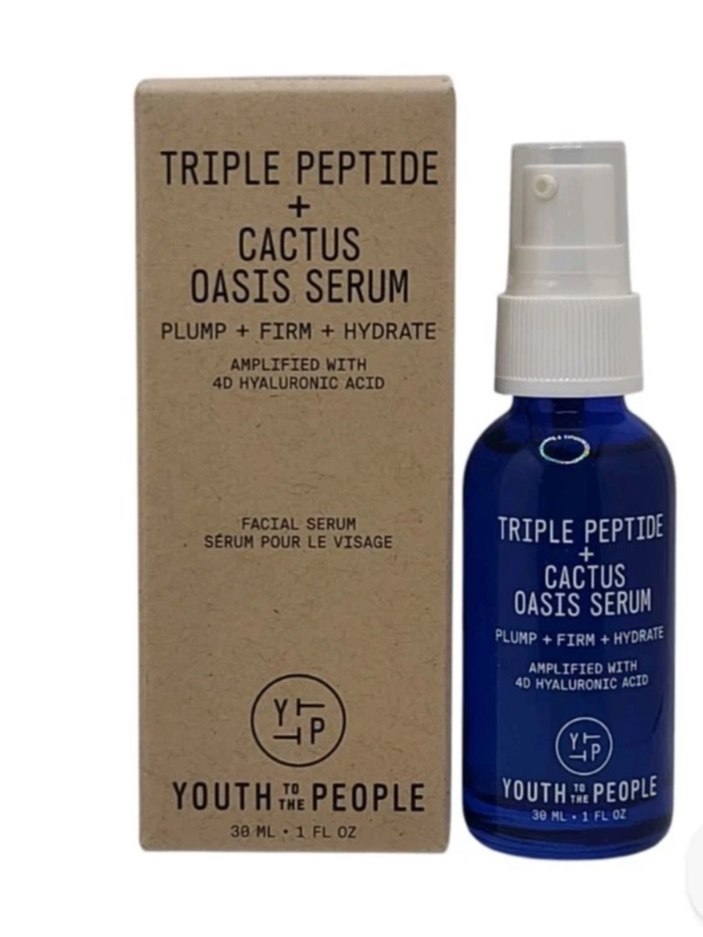 Youth To The People Triple Peptide + Cactus Oasis Serum - Blue